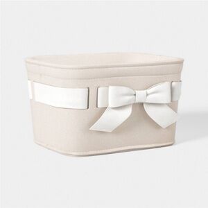 Felt Bow Decorative Basket Cream 
- Threshold™